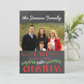 Passez-vous une petite carte photo de Noël (Debout devant)