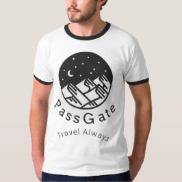 PassGate Travel Altijd White Mannen-Shirt T-shirt