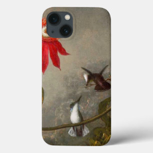 Passie Bloemen met kolibries Kop iPhone 13 Hoesje