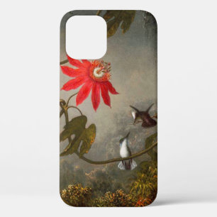 Passie Bloemen met kolibries Kop iPhone 12 Hoesje