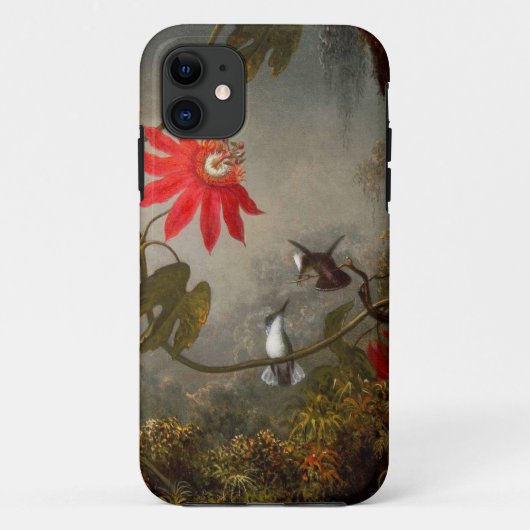Passie Bloemen met kolibries Kop Case-Mate iPhone Case (Achterkant)