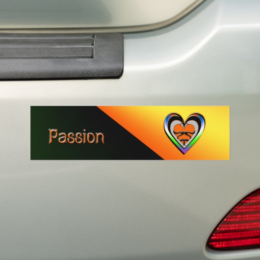 Passie Bumpersticker (Op auto)