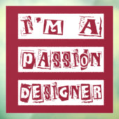 Passie Designer Raamsticker (Vel 3)