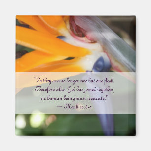 Passie in Paradise Christelijk Wedding Favor Magneet