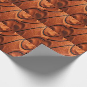 Passie met structuur – Basketbal textuur Macro Cadeaupapier