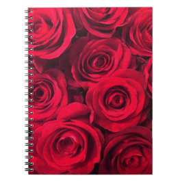 Passie Rode Rozen Boeket Notitieboek