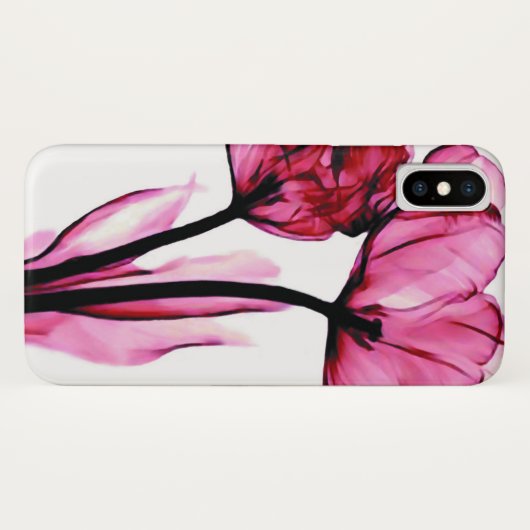 Passie | Roze Floral Case-Mate iPhone Case (Achterkant (horizontaal))