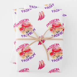 "Passie voor Mode" - stijl A Inpakpapier Vel