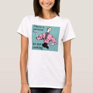 Passie Voor Niet Koken Grappig T-shirt