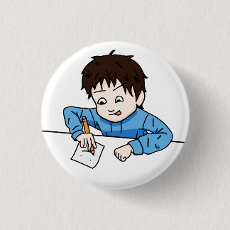 Passie voor tekenen ronde button 3,2 cm