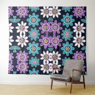 Passiebloem Bloemen Patroon Wandtapijt Wandkleed