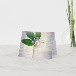 Passiebloem Geschriften Notecard Bedankkaart