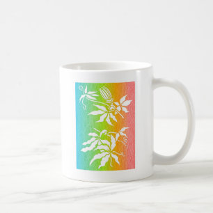 Passiebloem met regenboog koffiemok
