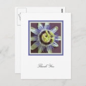 Passiebloem Sympathie Dank u Briefkaart (Voorkant / Achterkant)