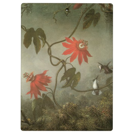 Passiebloemen en Kolibries door Martin J Heade Klembord (Achterkant)