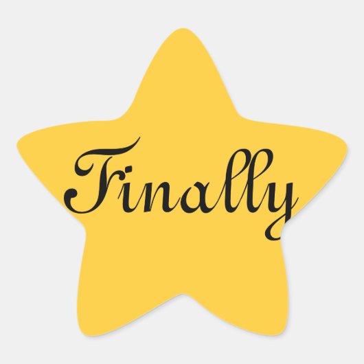 Passief Agressief: Gold Star Ster Sticker (Voorkant)