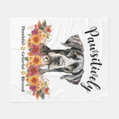 Passief dankbaar dankbare gezegende Schattigee hon Fleece Deken (Voorkant (Horizontaal))