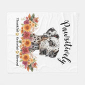 Passief dankbaar dankbare gezegende Schattigee hon Fleece Deken (Voorkant (Horizontaal))