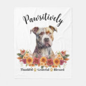 Passief dankbaar dankbare gezegende Schattigee hon Fleece Deken (Voorkant)