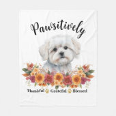 Passief dankbaar dankbare gezegende Schattigee hon Fleece Deken (Voorkant)