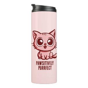 Passief perfect, mooi mangakitten thermosbeker