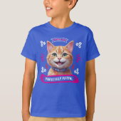 Passief speelse kat t-shirt (Voorkant)