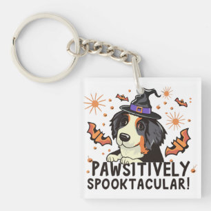 Passief spooktacular! - Halloween Berner Hond Sleutelhanger