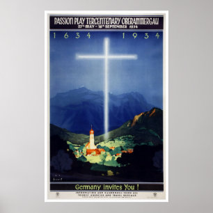  passiespel Oberammergau Bavaria, Duitsland Poster