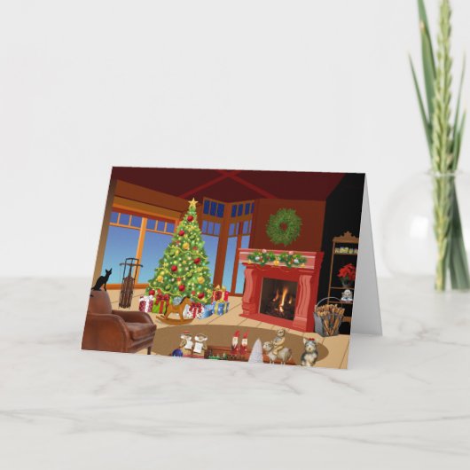 Passieve agressieve pre-kerstgroeten kaart (Voorkant)