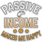 Passieve inkomsten ja, vinylSticker Sticker (Voorkant)