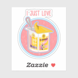 Passievrucht yoghurt sticker
