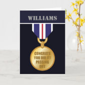 Passing Out Parade, Britse marinemedaille Congrats Kaart (Gele Bloem)