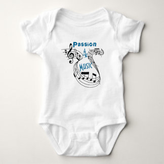 Passion 4 Musical Notes Baby Romper
