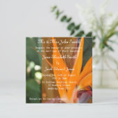 Passion au Paradis tropical Mariage Invitations (Debout devant)