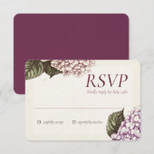 PASSION | Carte de réponse RSVP de mariage (Devant / Derrière)