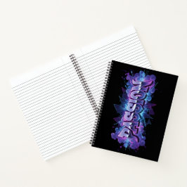 Passion Cyberpunk Typography – Vibrant Modern Word Notitieboek