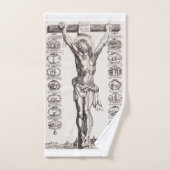 Passion de Jésus crucifixion du Christ (Serviette à main)