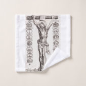 Passion de Jésus crucifixion du Christ (Gant de toilette)