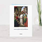 passion de la carte de voeux christ (Dos)