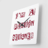 Passion Designer Vierkante Klok (Hoek)