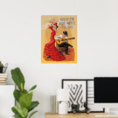 Passion flamenco - Poster d'art espagnol (Bureau à domicile)