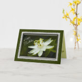 Passion Flower Carte d'anniversaire (Fleur jaune)