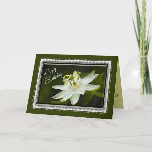 Passion Flower Carte d'anniversaire (Devant)