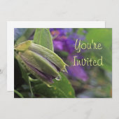 Passion Flower Invitation Kaart (Voorkant / Achterkant)