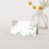Passion Flower Table Place Card of Escort Kaart (Achterkant)