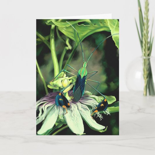 Passion Flower Wenskaart Kaart (Voorkant)