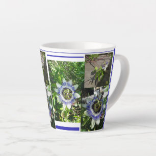 Passion Flowers Collage Latte Mok