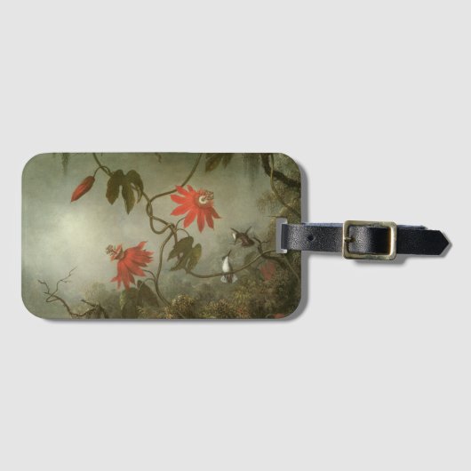 Passion Flowers en Hummingbird van Martin J Heade Bagagelabel (Voorkant (horizontaal))