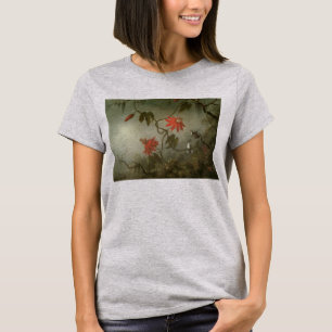 Passion Flowers en Hummingbird van Martin J Heade T-shirt