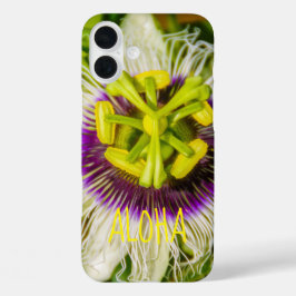 Passion Fruit Flower, Anaina Hou Gardens, Kilauea iPhone 16 Plus Hoesje
